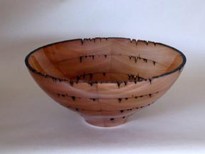 Recycled dock cedar bowl